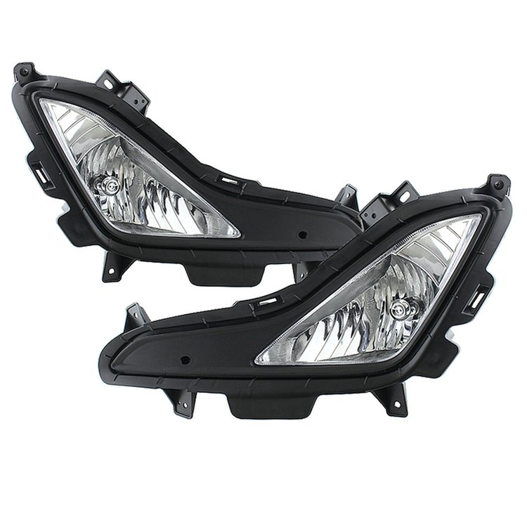OEM Fog Lights w/Switch Clear 2014-2016 Hyundai Elantra