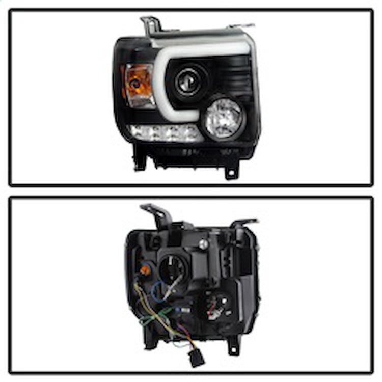 Light Bar DRL Projector Headlights 2014-2015 GMC Sierra 2500HD/3500HD