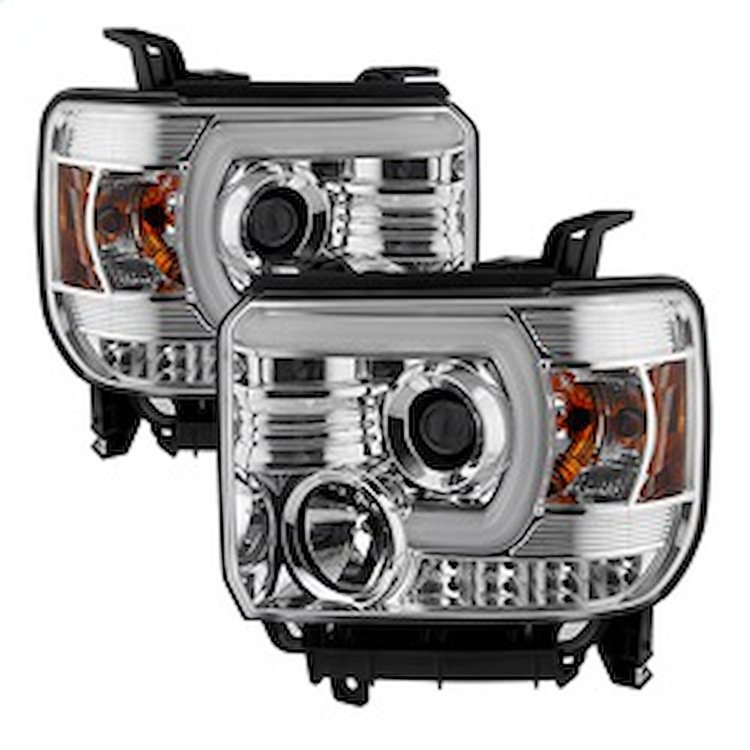 Light Bar DRL Projector Headlights 2014-2015 GMC Sierra