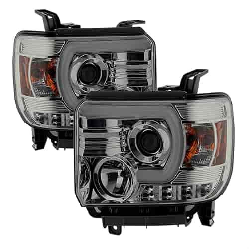 Light Bar DRL Projector Headlights 2014-2015 GMC Sierra