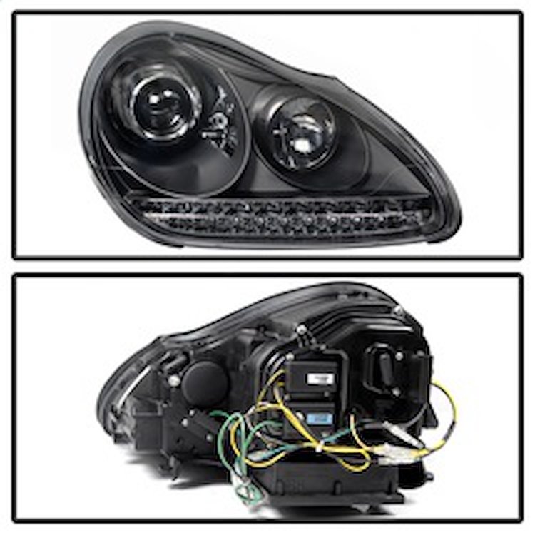 DRL LED Projector Headlights 2003-2006 Porsche Cayenne