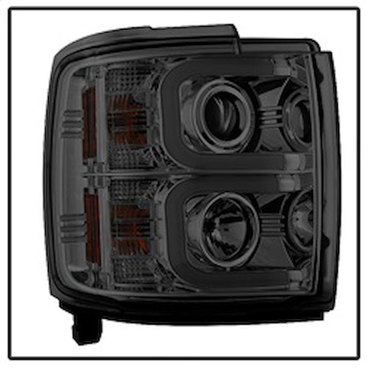 Light Bar DRL Projector Headlights 2015-2016 Chevy Silverado 2500HD/3500HD