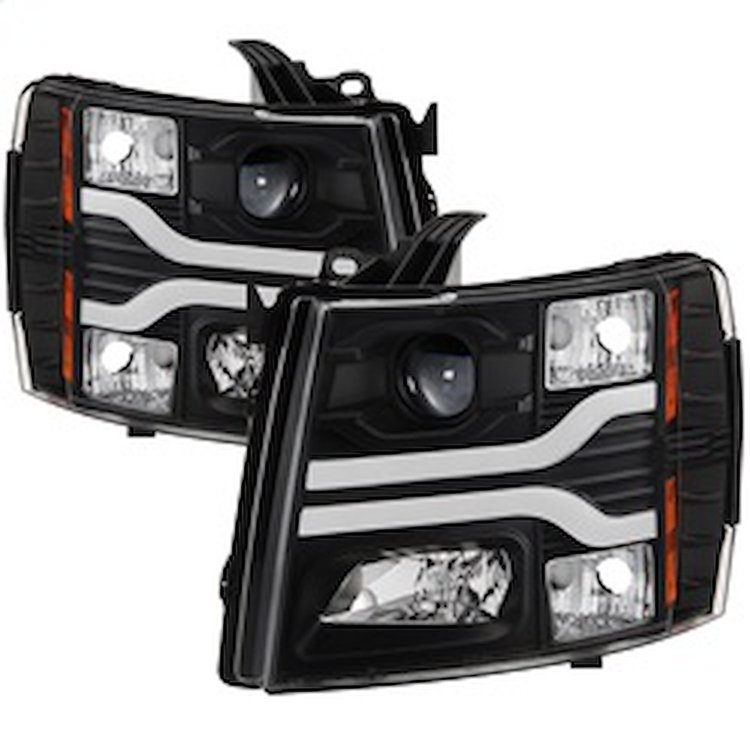 DRL LED Projector Headlights 2007-2014 Chevy Silverado
