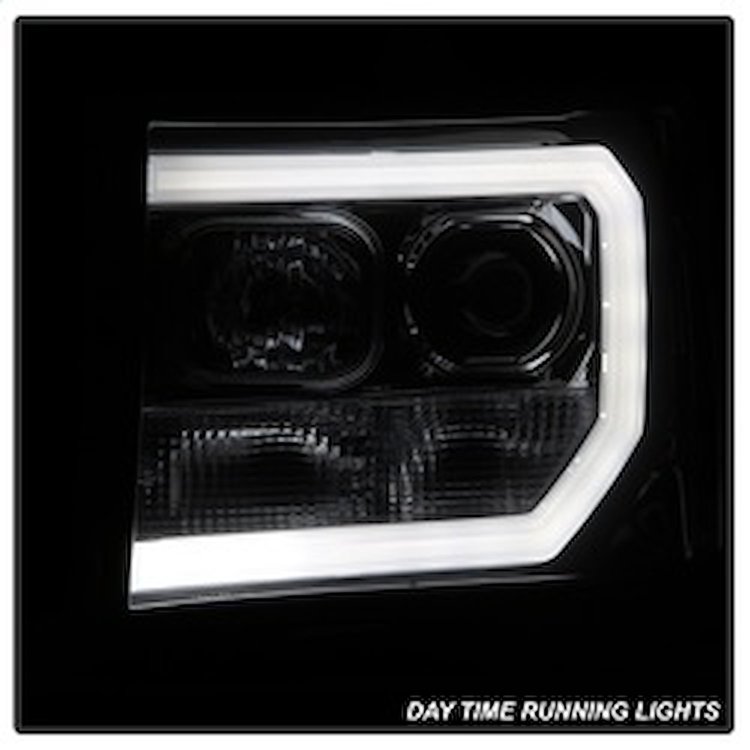 Light Bar DRL LED Projector Headlights 2007-2013 GMC Sierra