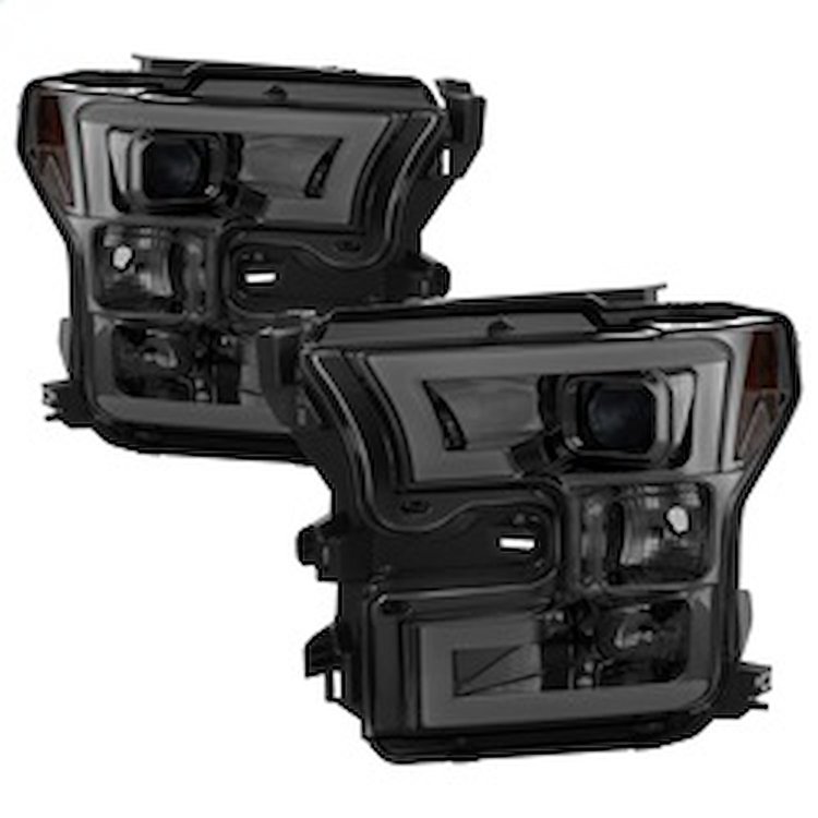 Light Bar DRL LED Projector Headlights 2015-2017 Ford F-150
