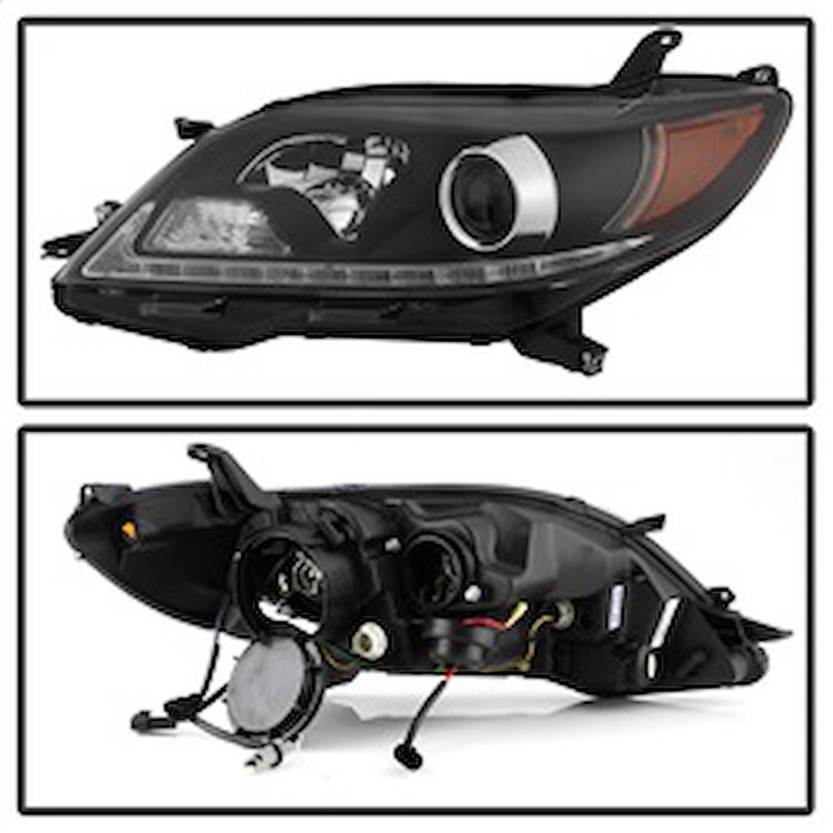 DRL LED Projector Headlights 2011-2017 Toyota Sienna