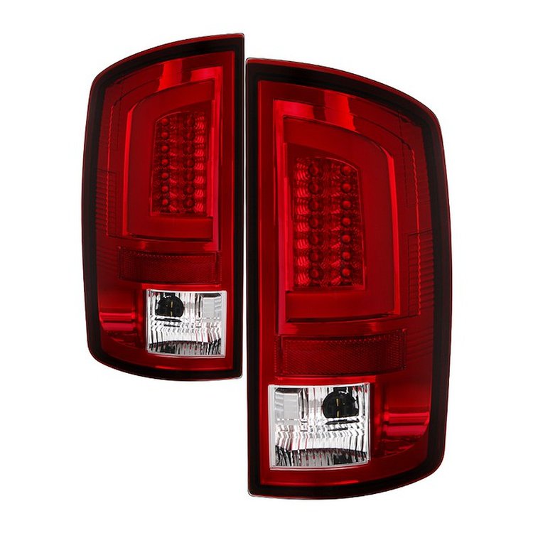 Light Bar LED Tail Lights 2007-2009 Dodge Ram