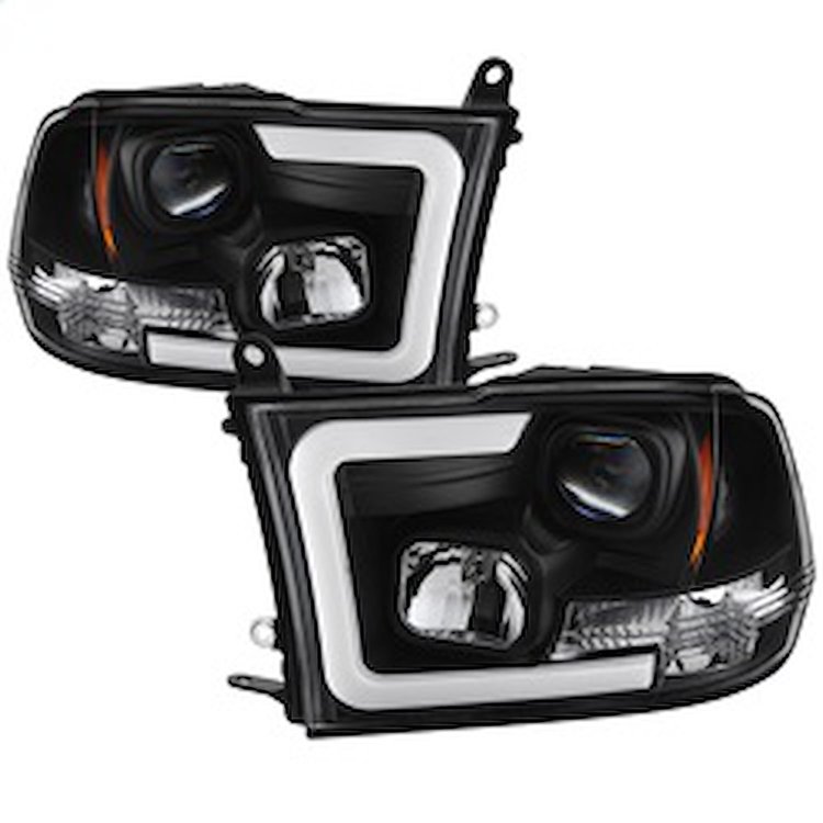 DODGE RAM HEADLIGHTS BLK