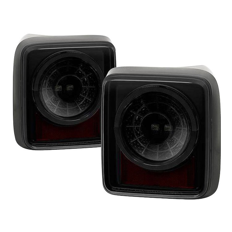 Full LED Tail Lights for Late-Model Jeep Wrangler JL [Black Smoke]