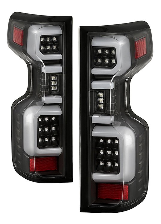 LED Tail Lights for 2019-2020 Chevy Silverado 1500, 2500, 3500, Black