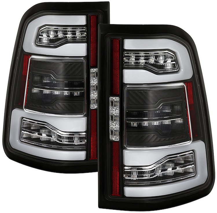 LED Tail Lights for 2019-2020 Dodge Ram 1500, Black