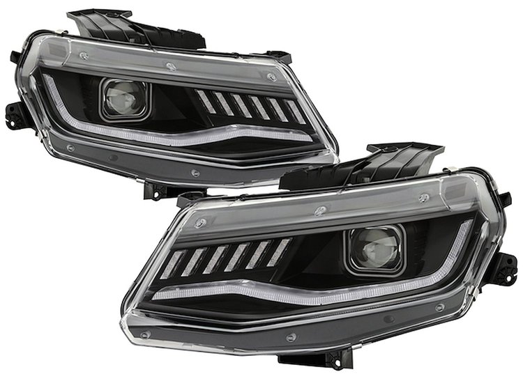Signature Series HID Projector Headlights 2016-2018 Chevy Camaro, Black