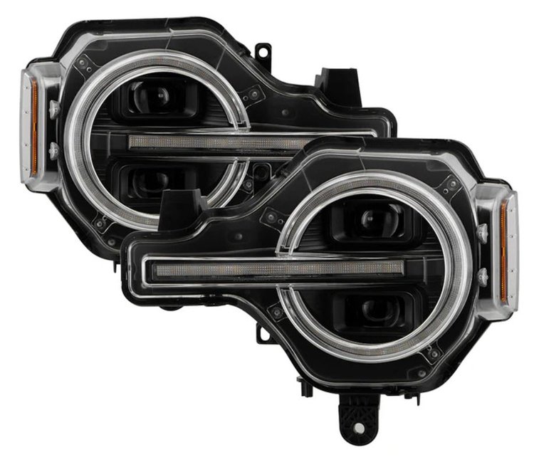 5089083 APEX Series Projector Headlights Fits Select Ford Bronco