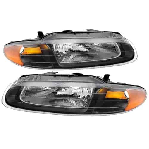 xTune Crystal Headlights 1996-2000 Chrysler Sebring Convertible