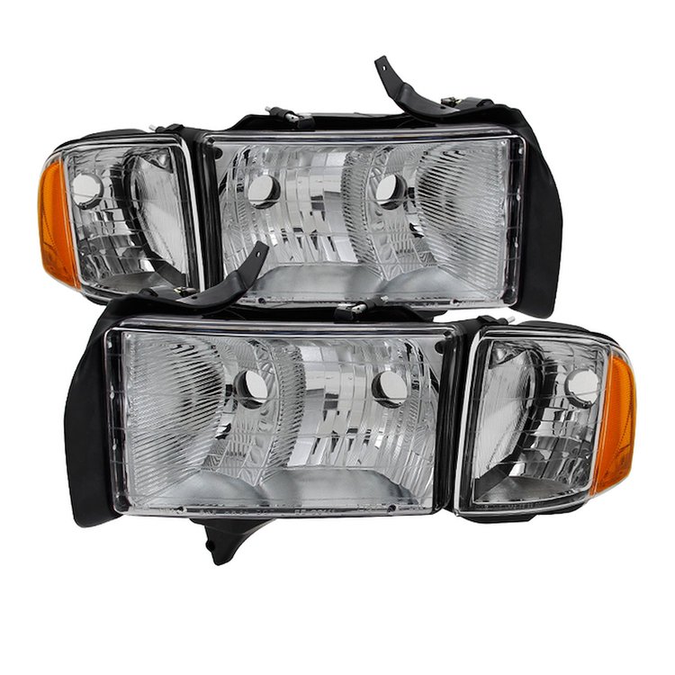 xTune OEM Style Crystal Headlights 1999-2002 Dodge Ram