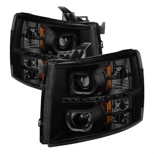 xTune Halo LED Projector Headlights 2007-2013 Chevy Silverado