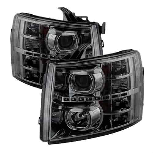 xTune Halo LED Projector Headlights 2007-2013 Chevy Silverado