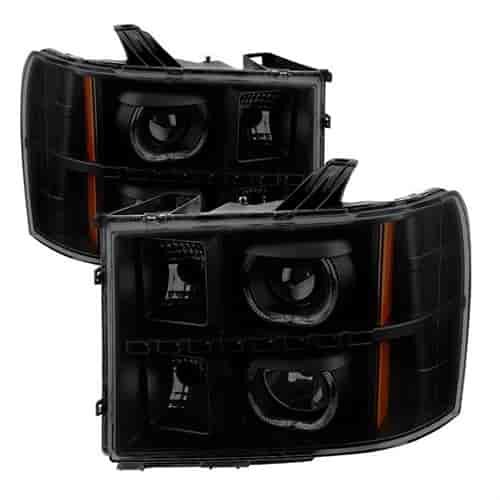 xTune Halo LED Projector Headlights 2007-2013 GMC Sierra