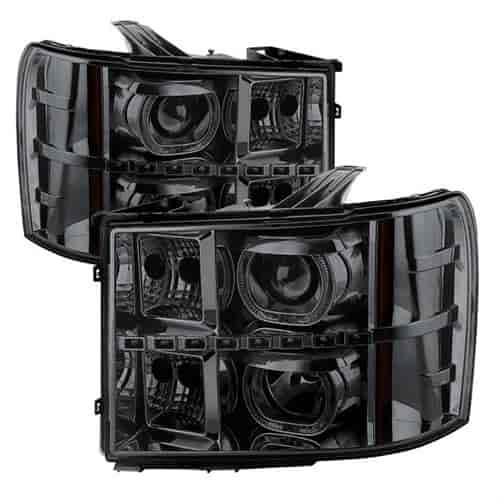 xTune Halo LED Projector Headlights 2007-2013 GMC Sierra