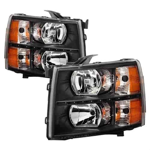 xTune DRL LED Crystal Headlights 2007-2014 Chevy Silverado