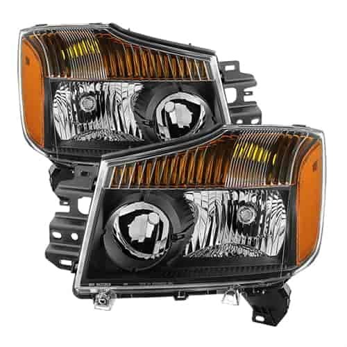 xTune 2008-2015 OEM Style Crystal Headlights 2004-2015 for Nissan Titan