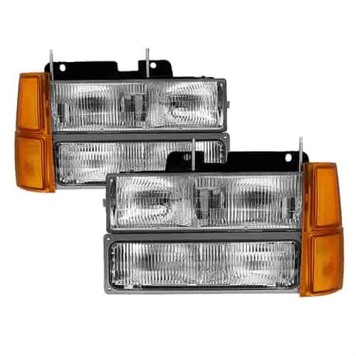 xTune OEM Style Crystal Headlights 1994-1998 Chevy Silverado