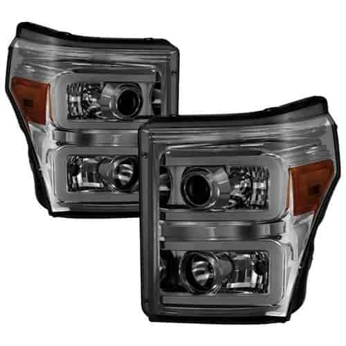 xTune Light Bar DRL Projector Headlights 2011-2016 Ford F250/F350/F450