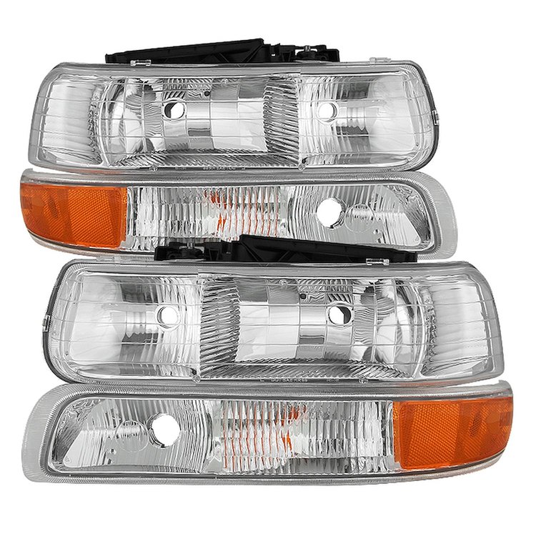 xTune OEM Style Crystal Headlights 1999-2002 Chevy Silverado