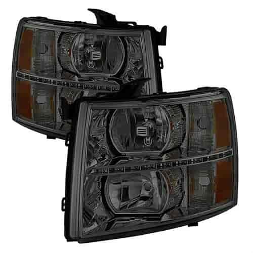 xTune DRL LED Crystal Headlights 2007-2013 Chevy Silverado