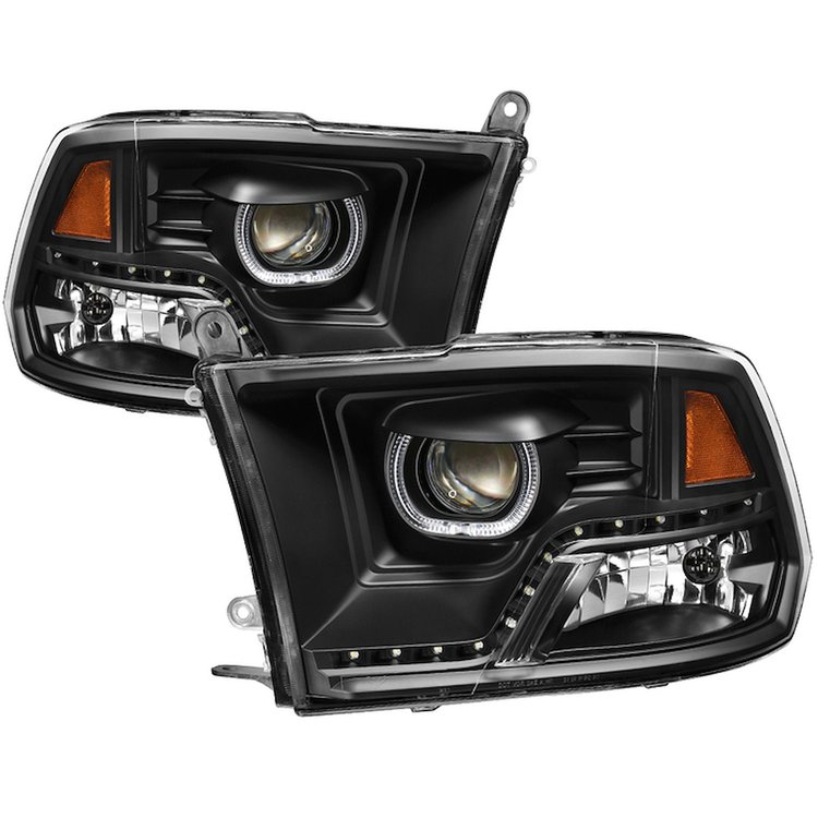 xTune Halo LED Projector Headlights 2009-2014 Dodge Ram