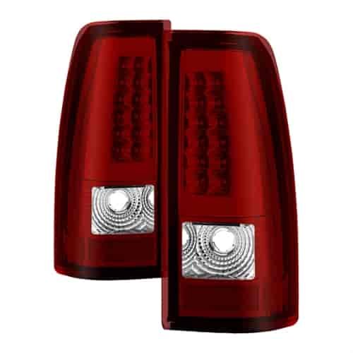 xTune Light Bar LED Tail Lights 1999-2002 Chevy Silverado