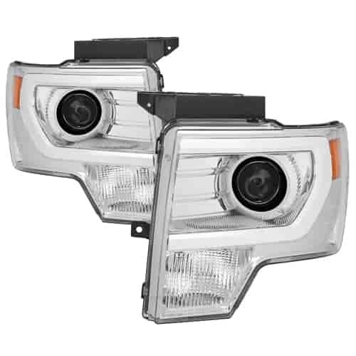 xTune Light Bar DRL Projector Headlights 2009-2014 Ford F150