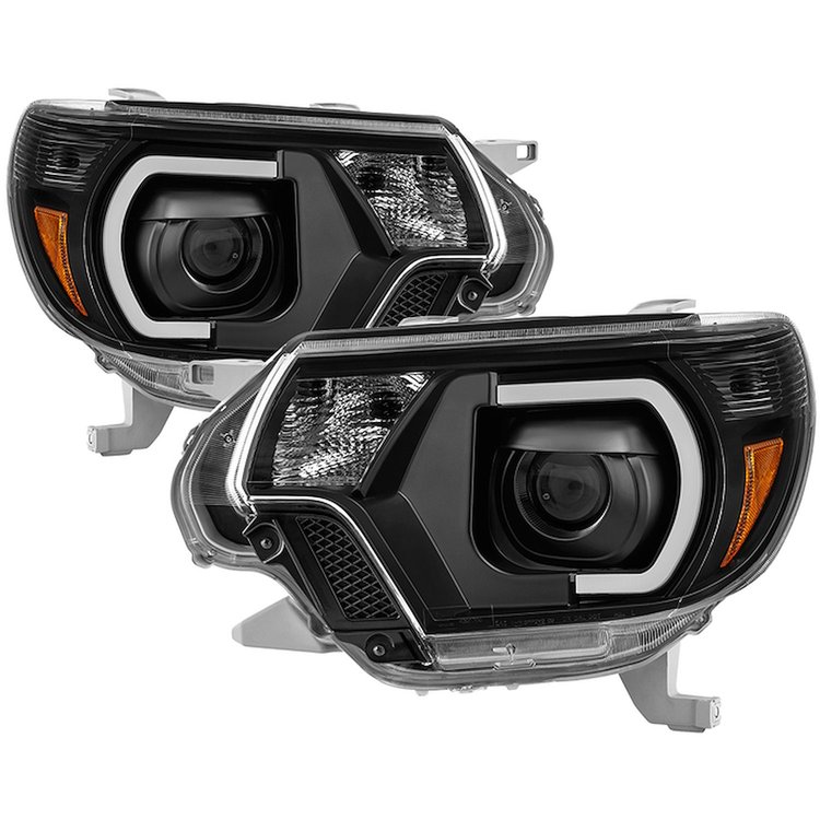 xTune Light Bar DRL Projector Headlights 2012-2015 Toyota Tacoma