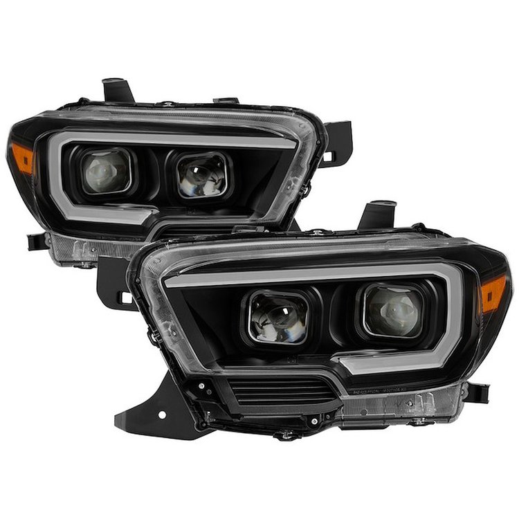 xTune Light Bar DRL Projector Headlights 2016-2018 Toyota Tacoma