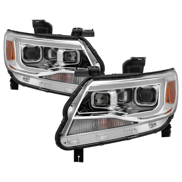 xTune Light Bar DRL Projector Headlights 2015-2017 Chevy Colorado