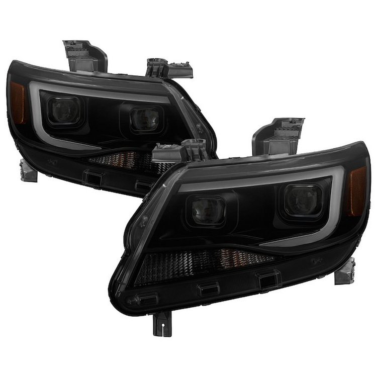 xTune Light Bar DRL Projector Headlights 2015-2017 Chevy Colorado