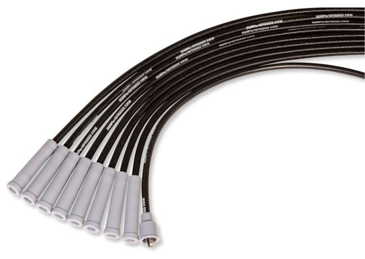 126734 Universal 8 mm Spark Plug Wire Set with Straight Plug Boots [Cut-to-Length]