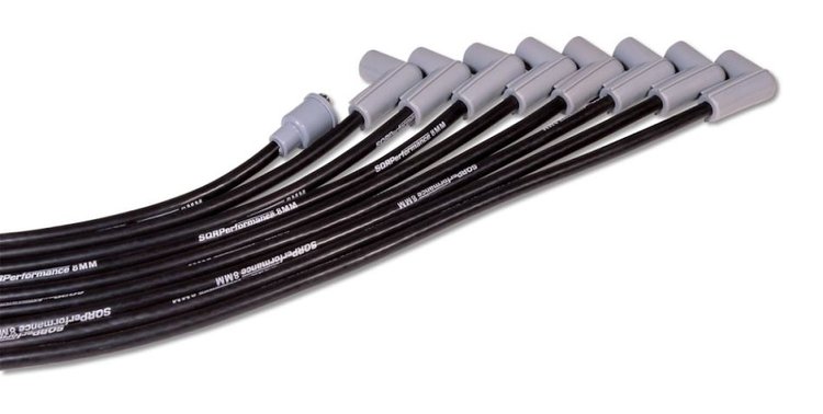 126735 Universal 8 mm Spark Plug Wire Set with 90-Degree Boots [Cut-to-Length]