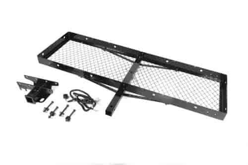 Receiver Hitch With Cargo Rack For 2007-2014 Jeep Wrangler JK By Rugged Ridge