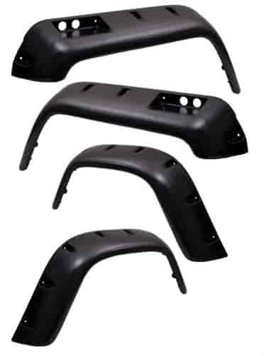 This 6-piece pocket-style All Terrain fender flare kit from Rugged Ridge fits 76-86 Jeep CJ-7s. It o