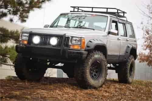 This All Terrain fender flare kit from Rugged Ridge fits 84-01 Jeep 4-door Cherokees.