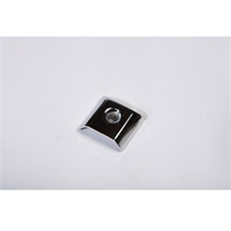 ReplacementChrome interior door pull end cap from Omix-ADA, Fits 87-95 Jeep Wrangler YJ Sold i