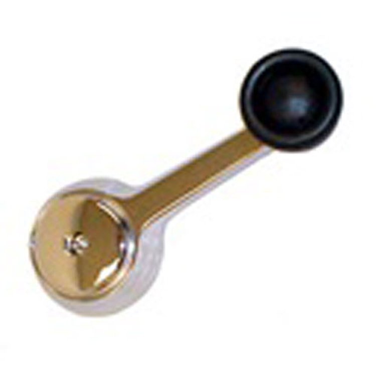 Black replacement window crank handle from Omix-ADA, Fits left or right door on 97-06 Jeep Wrangler