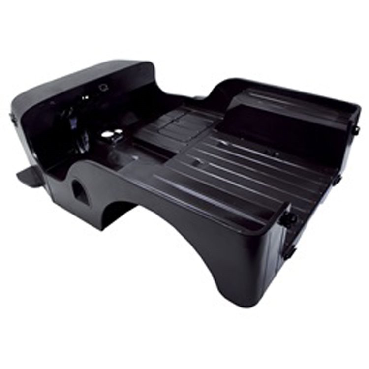 This reproduction steel body tub from Omix-ADA restores rusty or damaged 45-49 Willys CJ2A bodies. Tub only