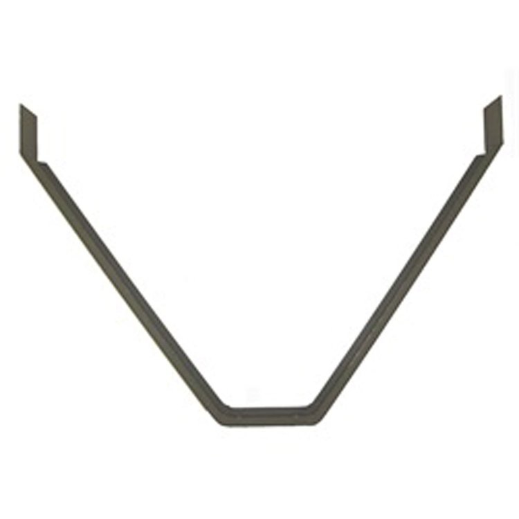 This V-frame bracket from Omix-ADA connects the frame rails to the rear crossmember to reinforce it.