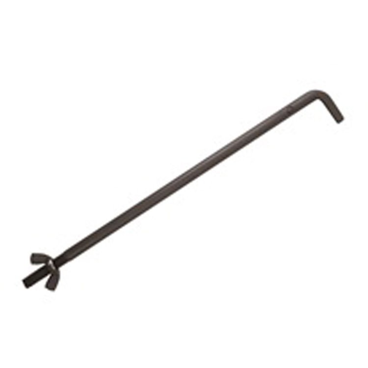 This battery tray hold down J-bolt from Omix-ADA fits 41-45 Willys MB and Ford GPW 46-49 CJ2A and 48-53 CJ3A.