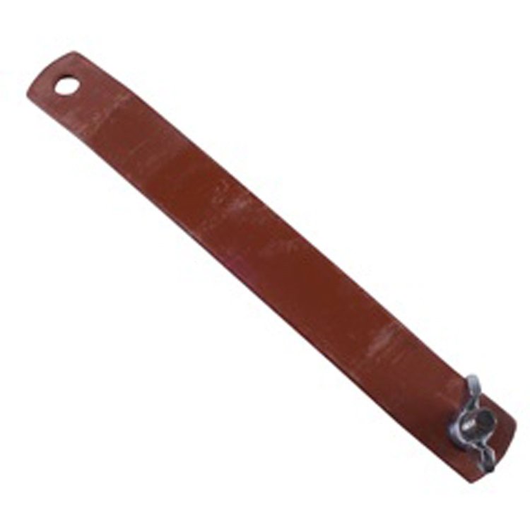 Replacement battery tray hold down strap from Omix-ADA, Fits 41-45 Willys MB and Ford GPW.