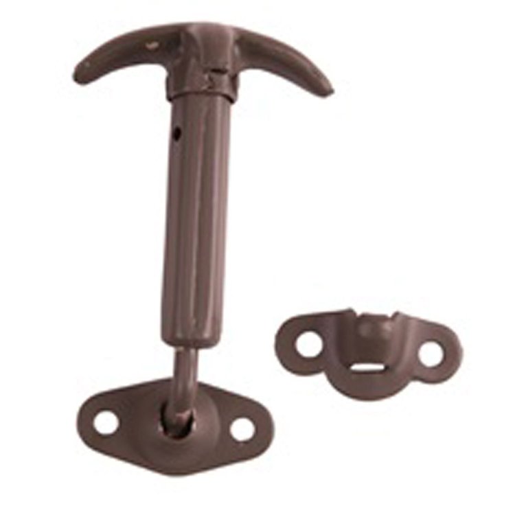 This windshield hold down and catch from Omix-ADA fits 41-45 Willys MB and Ford GPW.