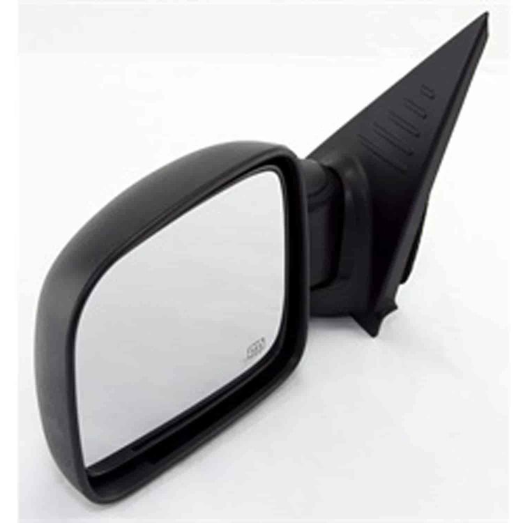 This black folding power door mirror from Omix-ADA is heated and fits the left door on 02-07 Jeep Liberty KJ.