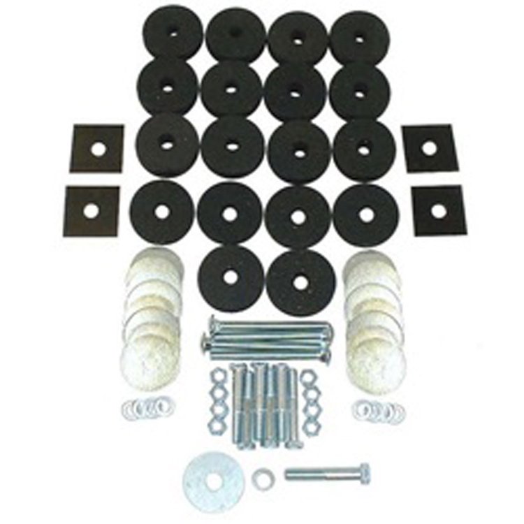 Body Tub Mounting Kit 1941-1975 Willys/Jeep CJ